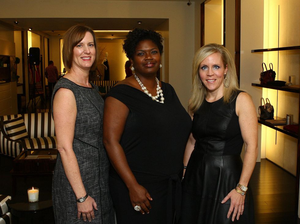 Laura Johnson, Benaye Rogers, CONTACT Executive Director and Leigh Anne Haugh , Event Chair, sprit of contact