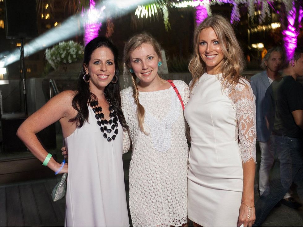 Laura Reeder, Kristen Johnson, Lauren Mason, white party