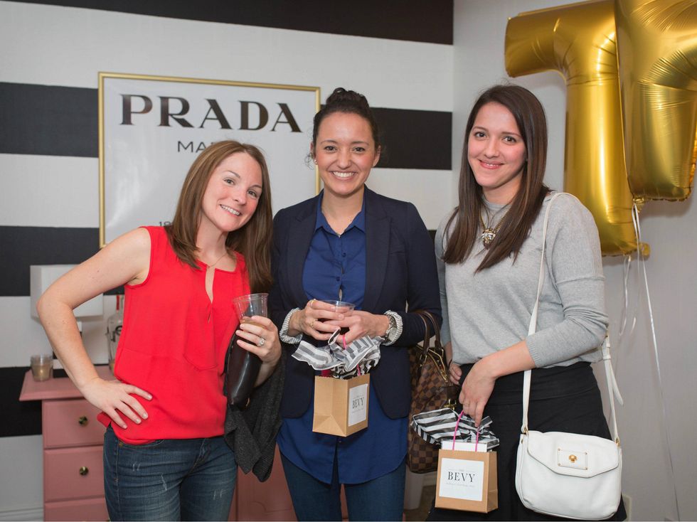 Laurie George, Emily Catour and guest