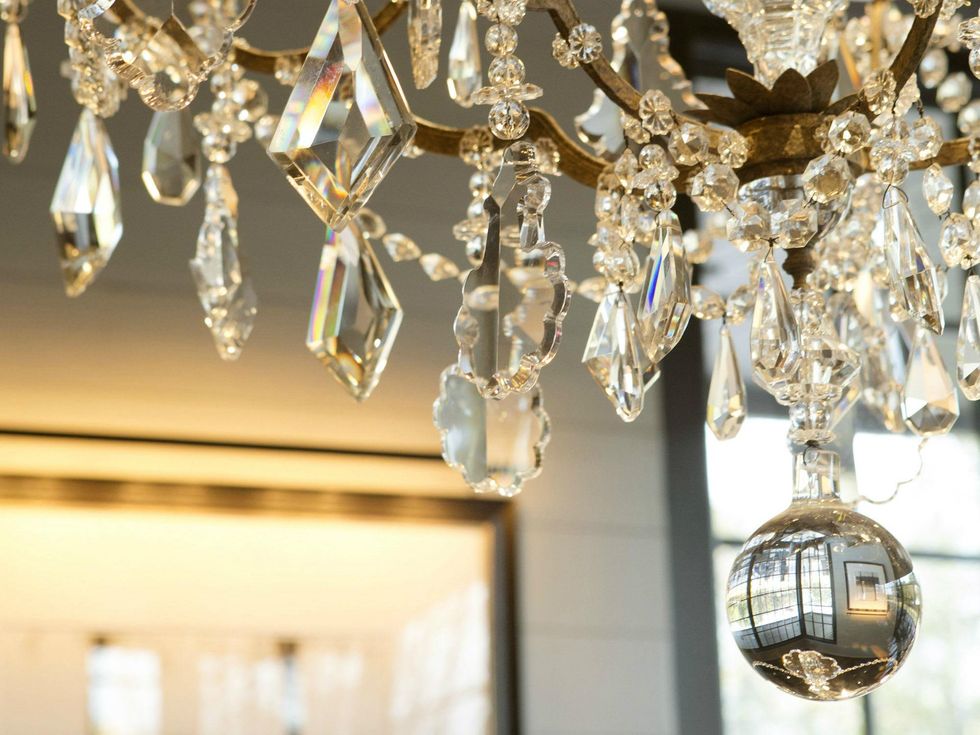 LaV restaurant east austin chandelier