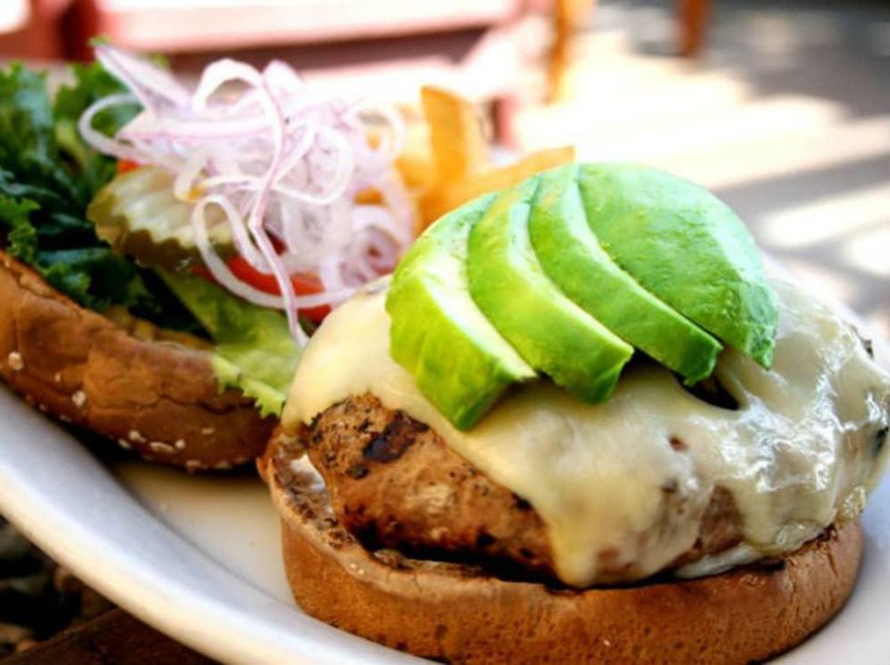 Lazy Dog turkey burger