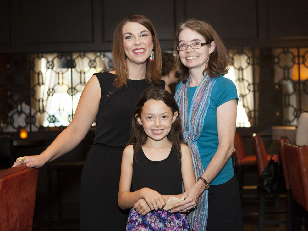 Leah Weatherl, Jennifer Evans, Katelyn Evans at MS On the Move kickoff 2014