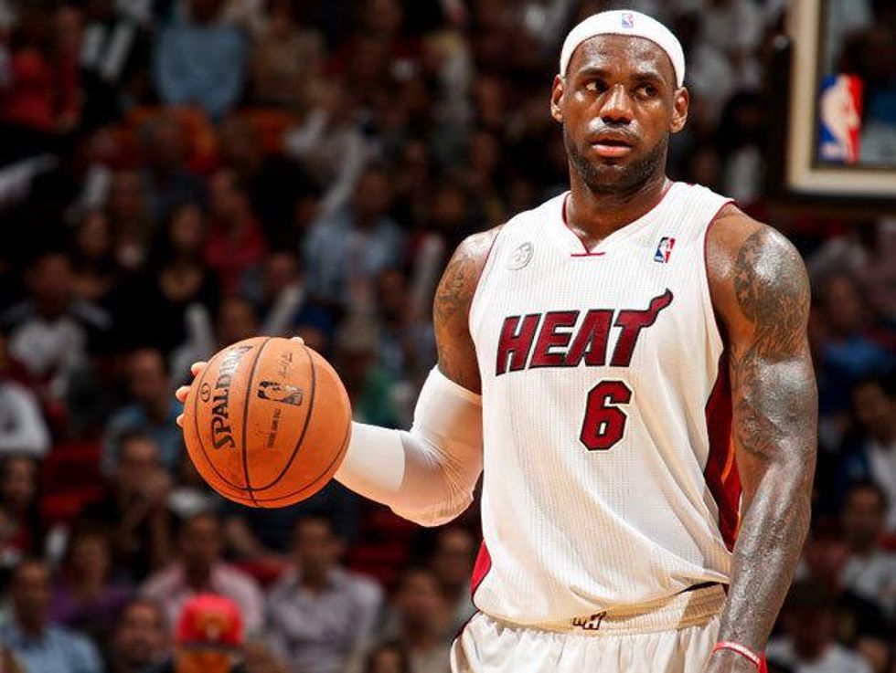 LeBron James of the Miami Heat