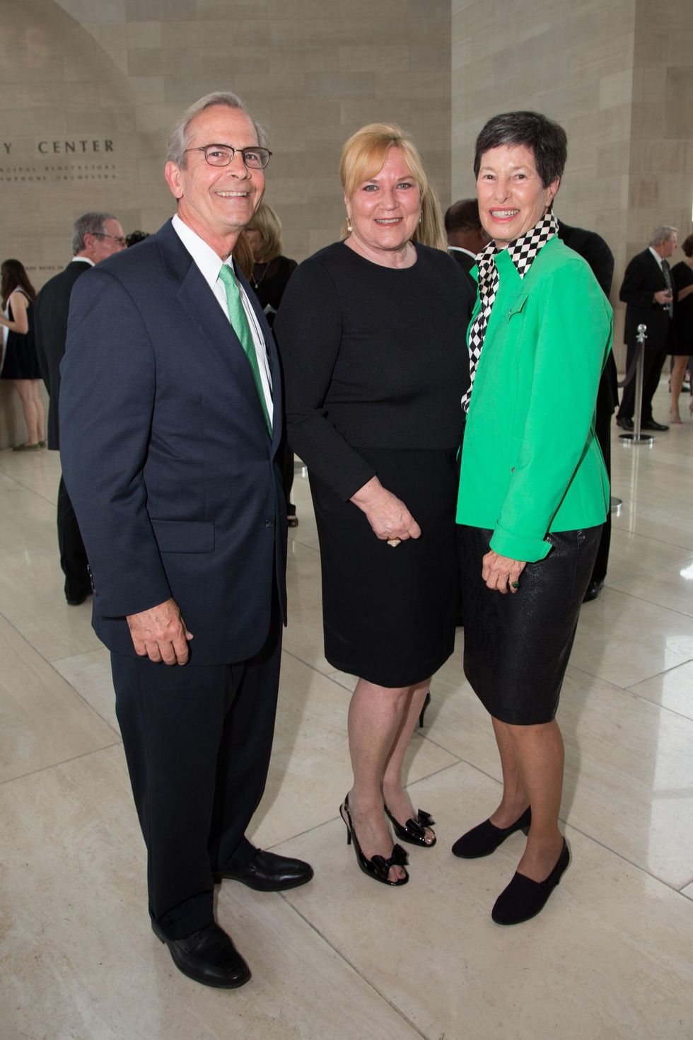 Lee Jackson, Carol Reed, Lyda Hill at UNT Emerald Eagles Honors