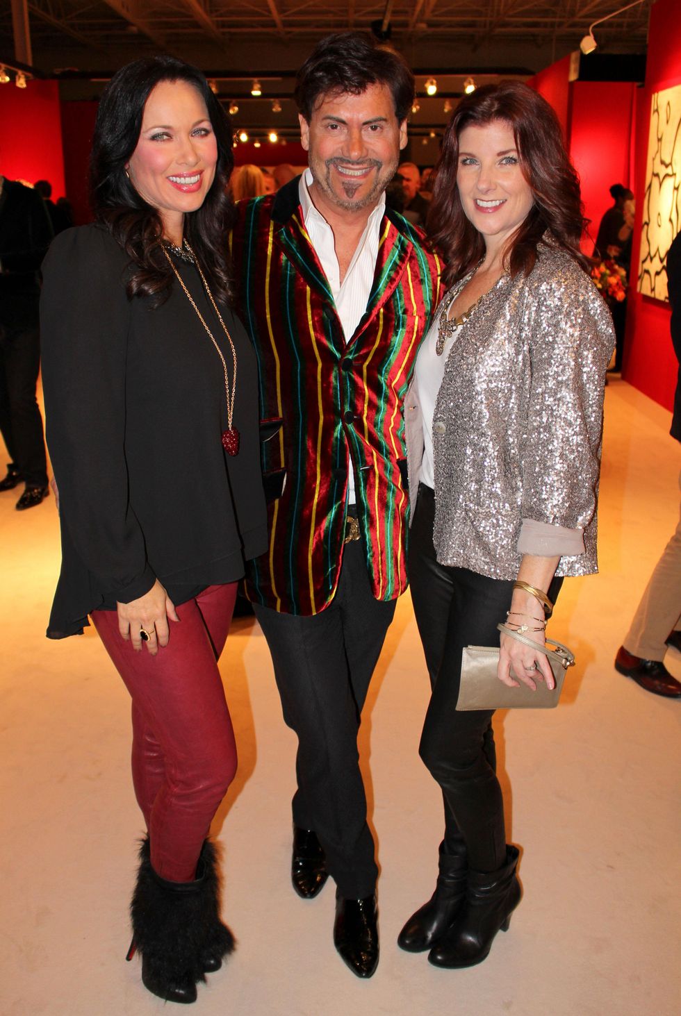 LeeAnne Locken, Steve Kemble, Cynthia Smoot, diffa wreath event