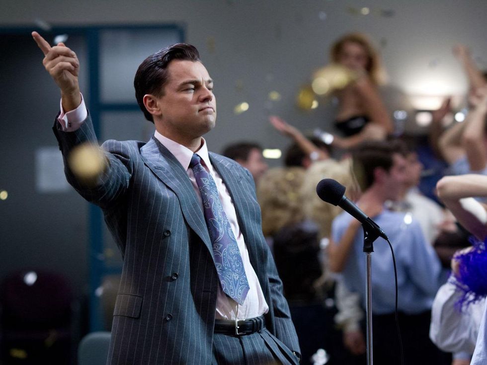 Leonardo DiCaprio in The Wolf of Wall Street