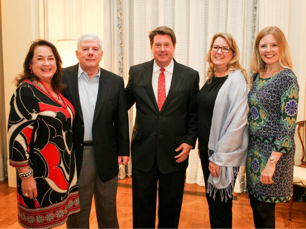 Leslie Golden, Bill Earheart, Equest Chief Executive Officer Patrick Bricker, Melissa Cooksey and Emily Hargrove, Equest Triple Crown Gala Kick-Off Party