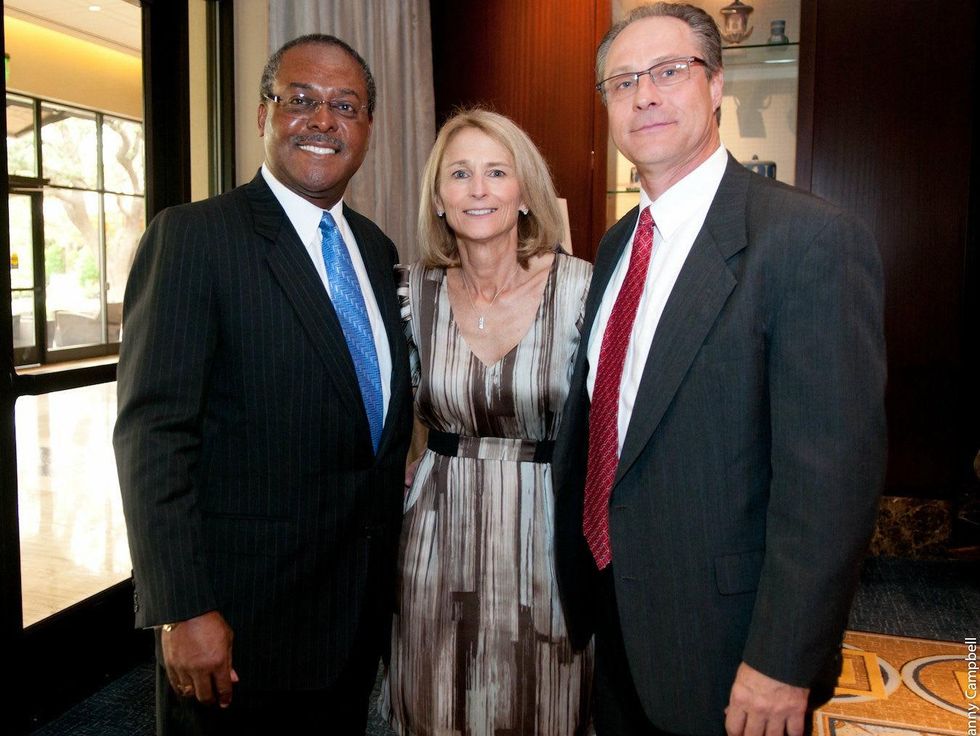 Lew Blackburn, Debbie Nelson, Monty Gamber, Motherhood luncheon