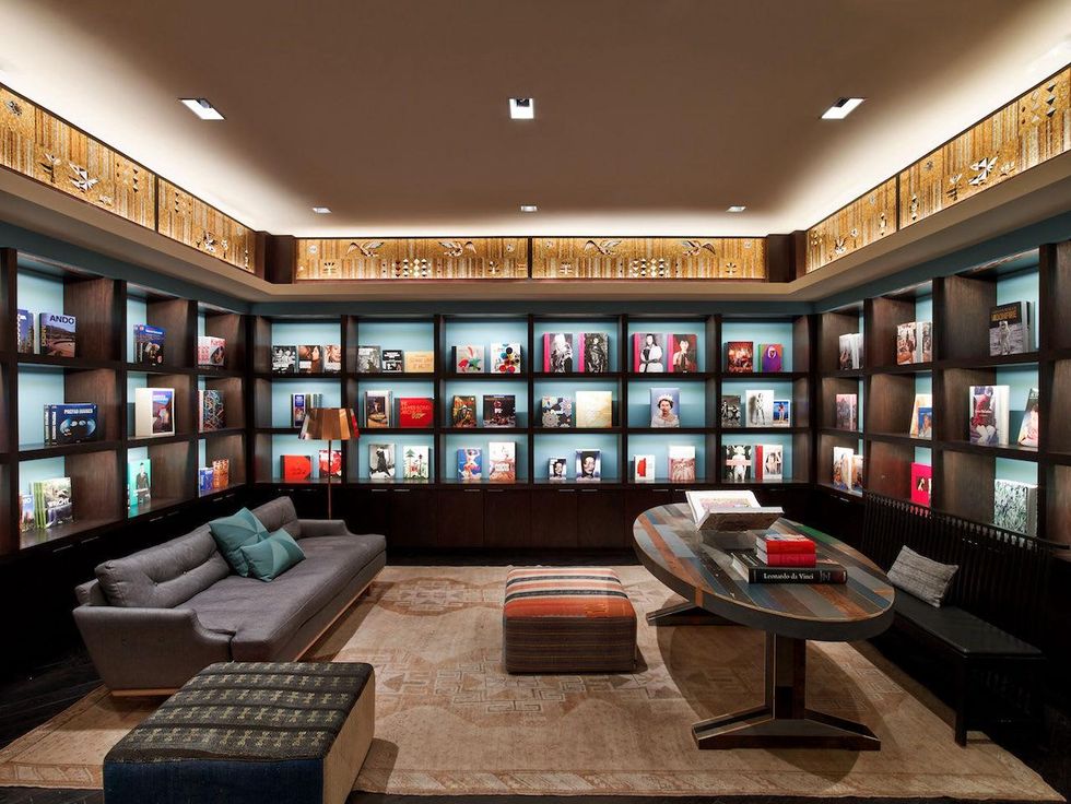 Library at The Joule hotel in Dallas