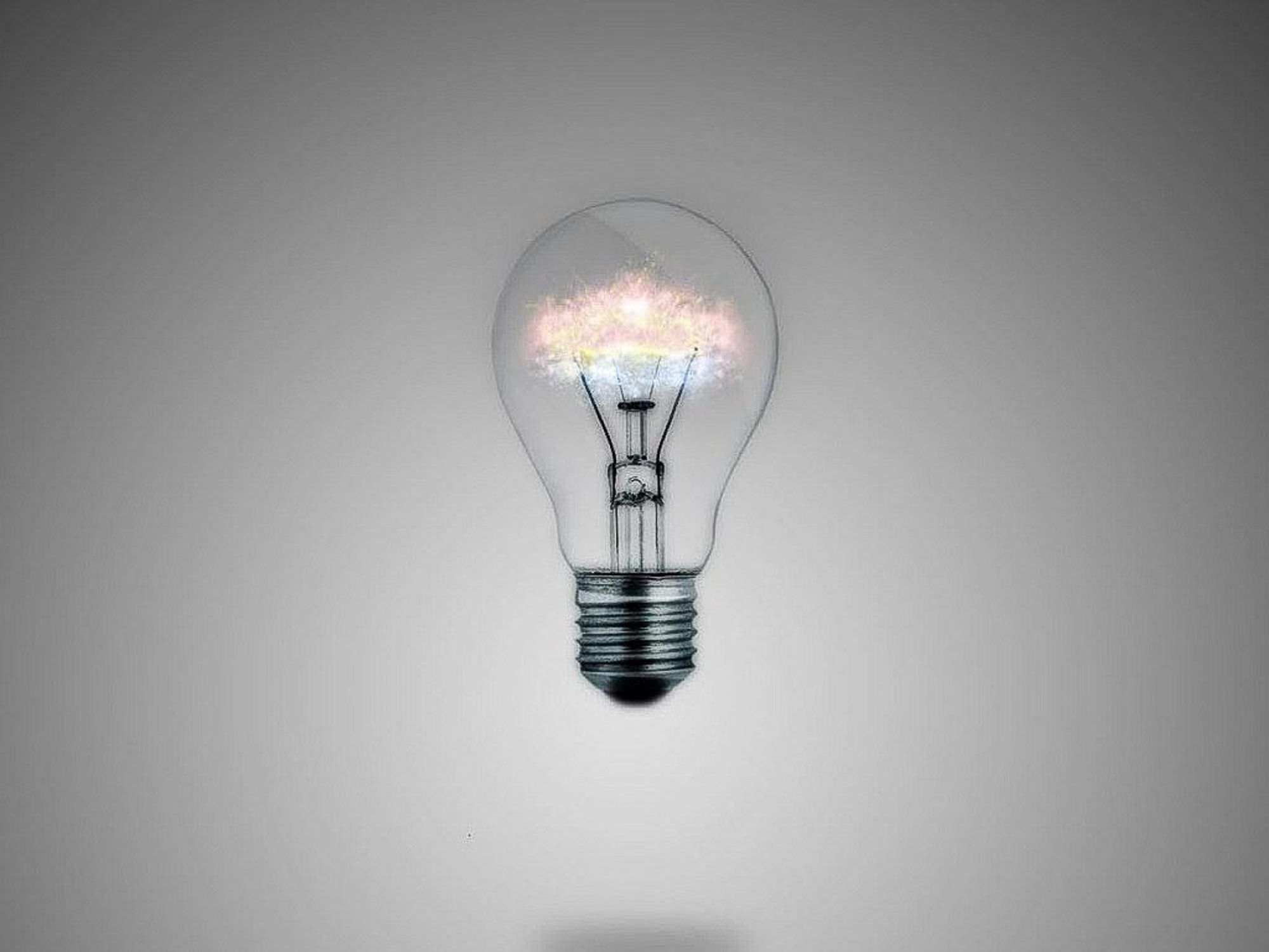 light bulb, idea, glowing
