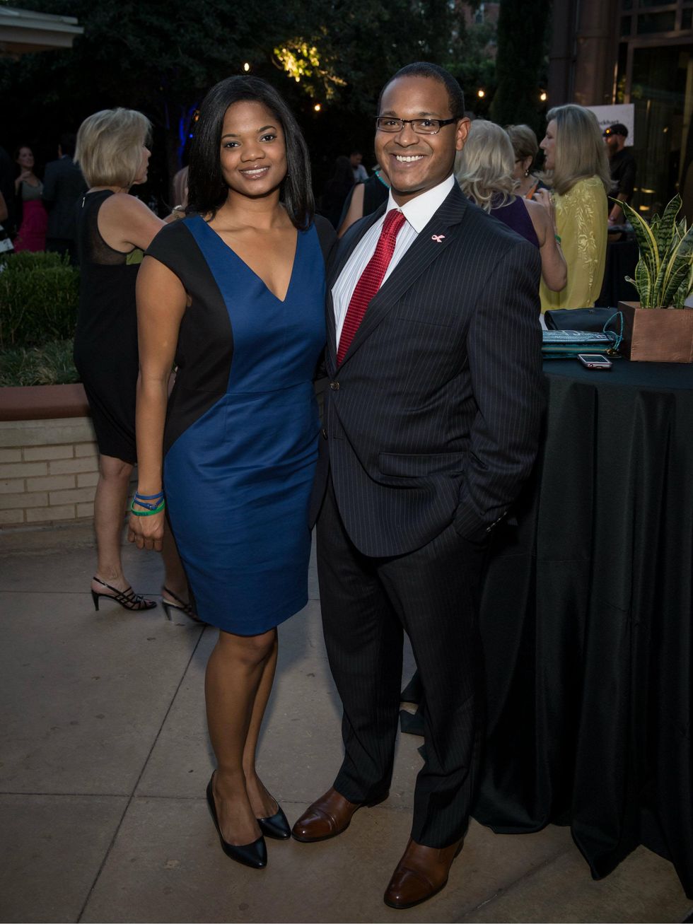 Lindsay Collins, Joseph Bowens at Bubbly Q