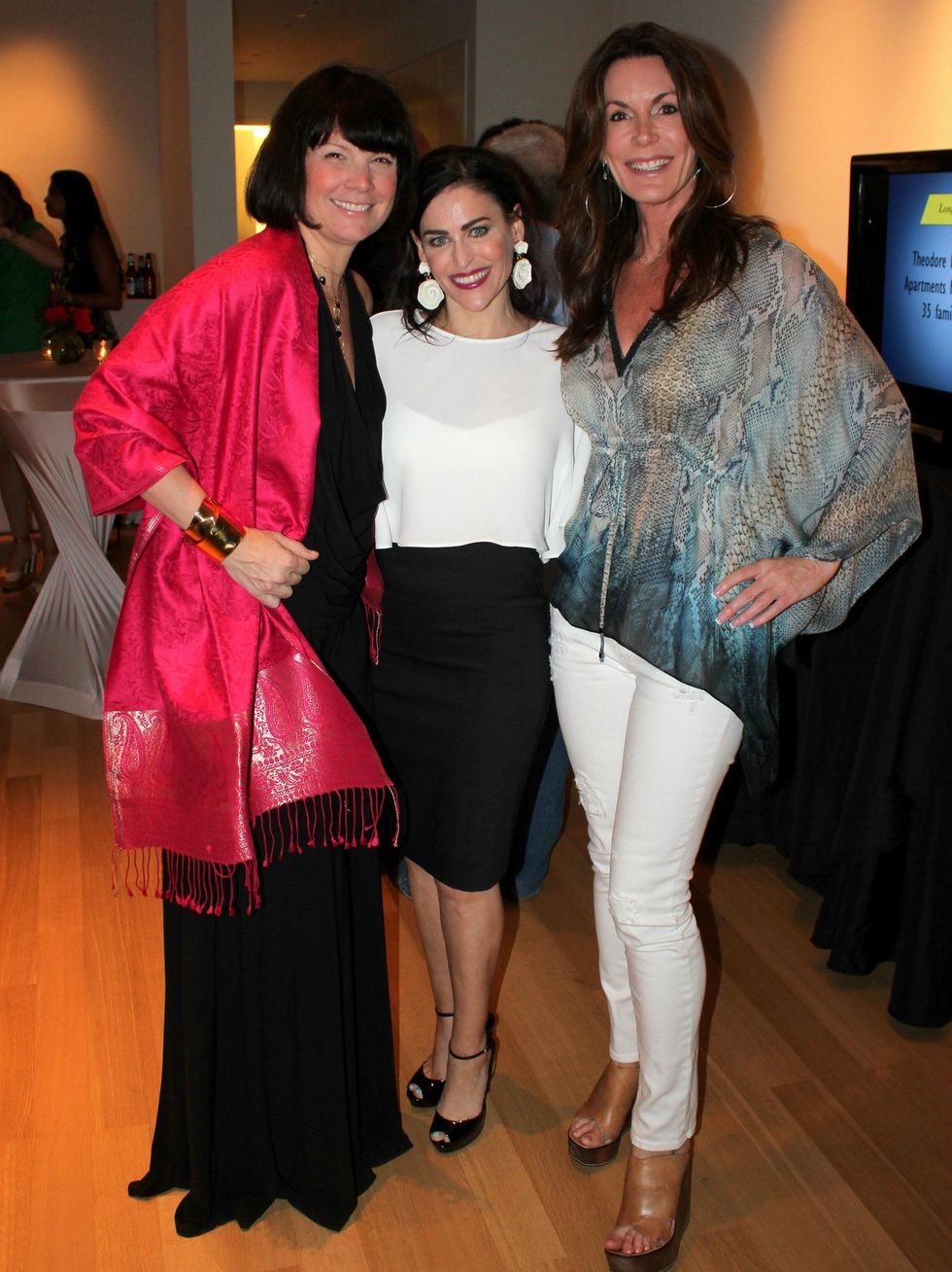 Lisa Garza, Stacy Girard, Holly Forsythe, Celebrity Waiter Kick-Off