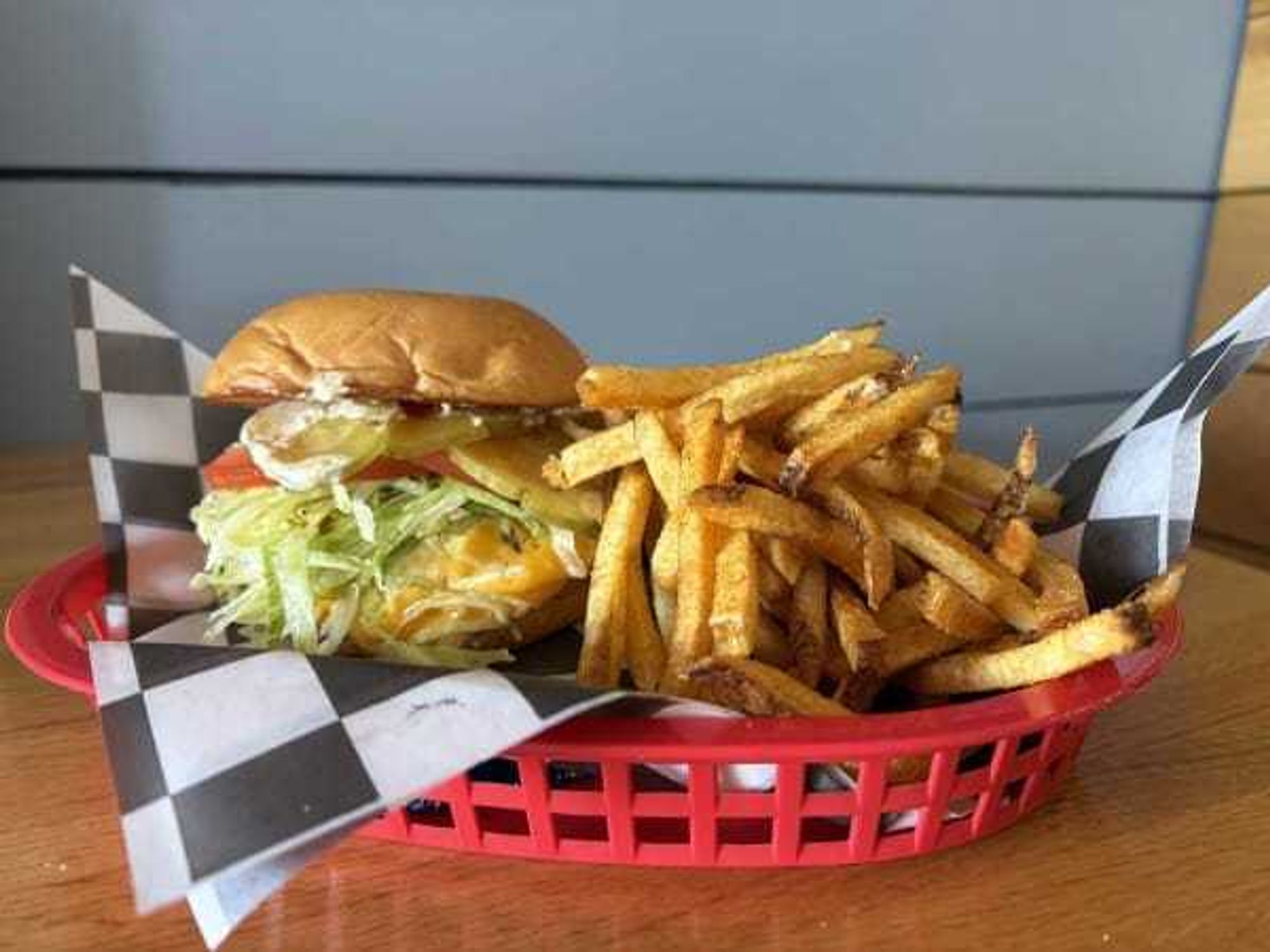 Little Stack burger & fries