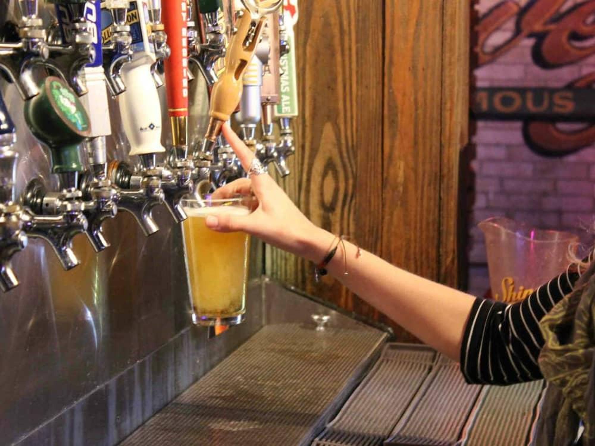 Little Woodrow's beers on tap Austin bar