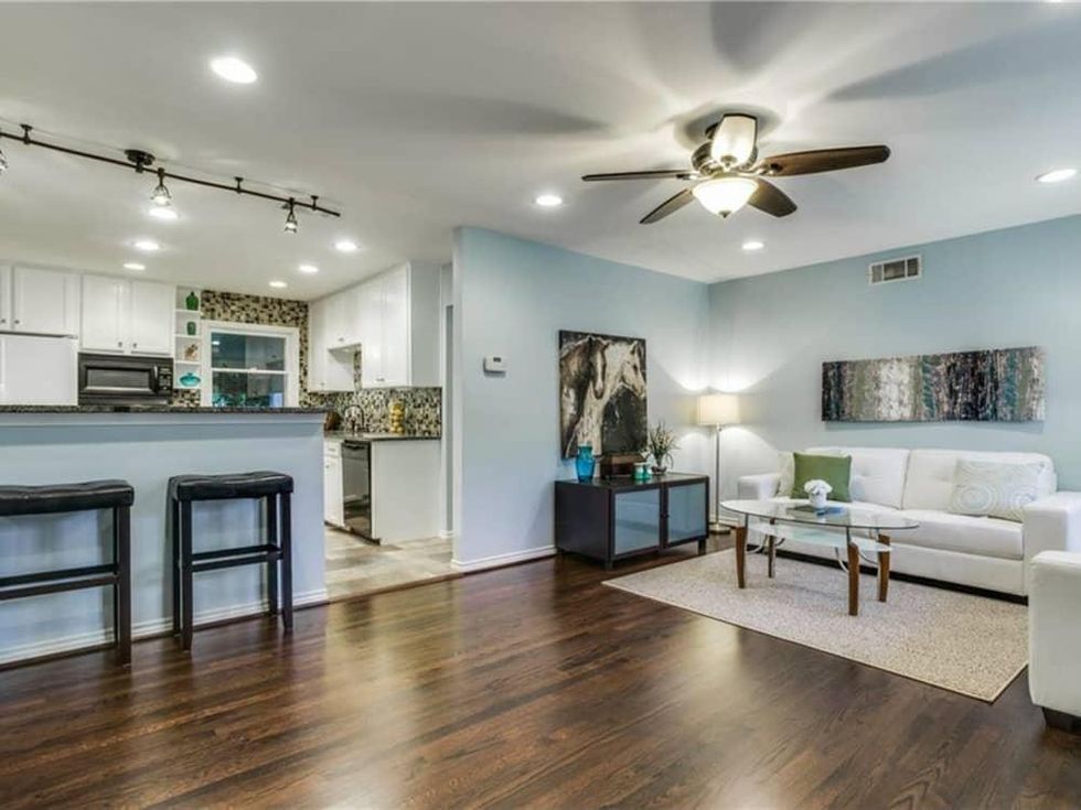 Living and kitchen at 11207 Sinclair Ave in Dallas