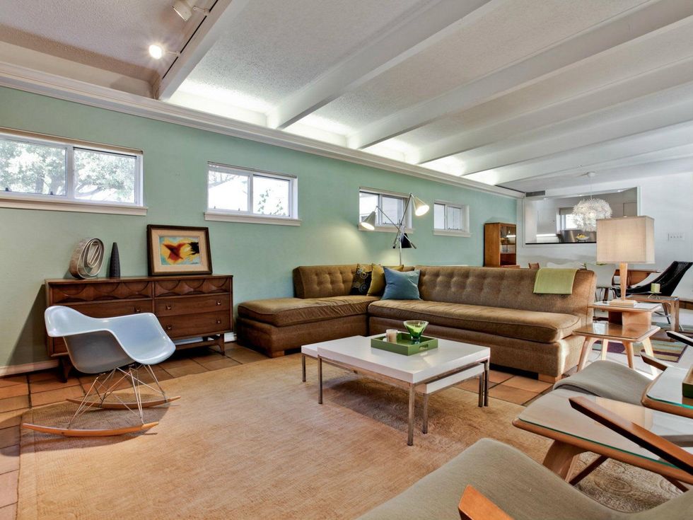 Living room at 11023 Pinocchio Dr. in Dallas