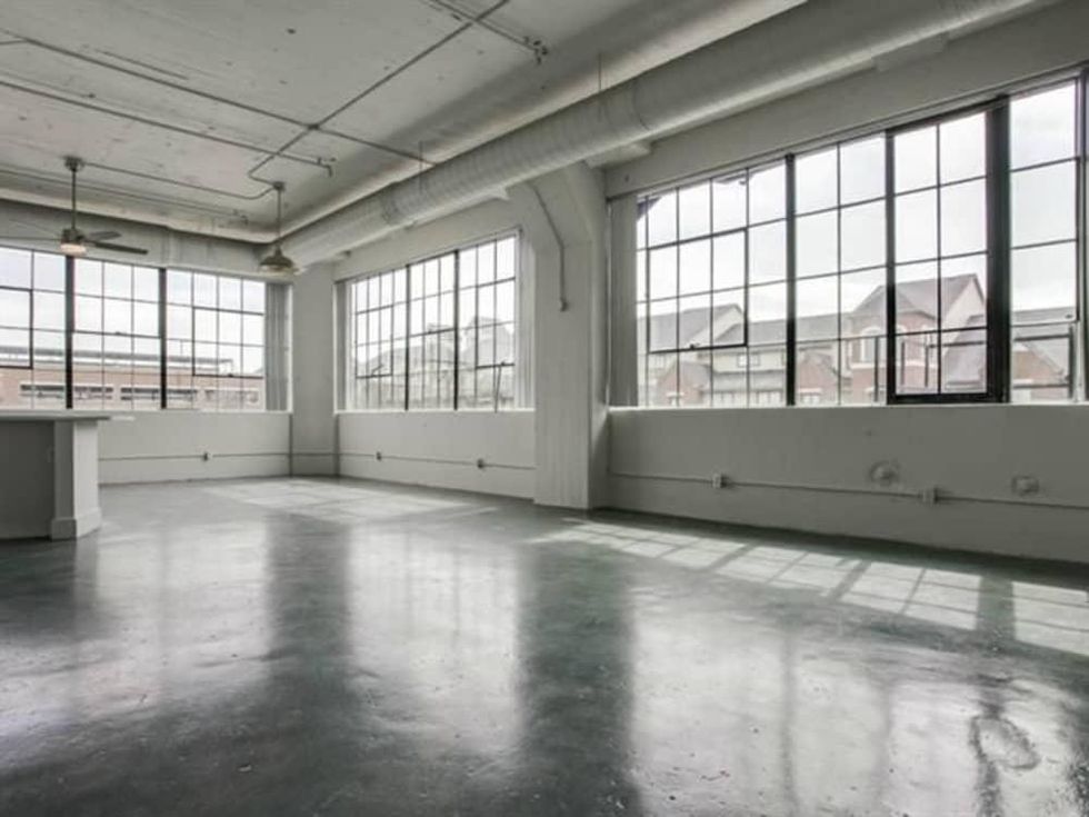 Living room at 2220 Canton St. in Dallas