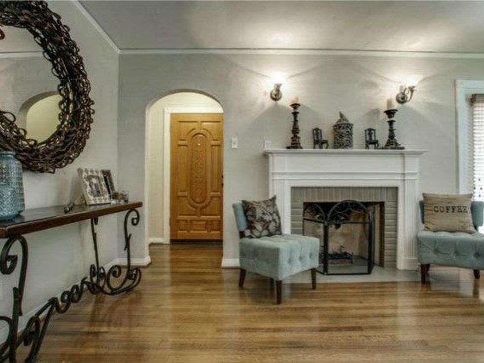 Living room at 2329 W. Colorado Blvd. in Dallas