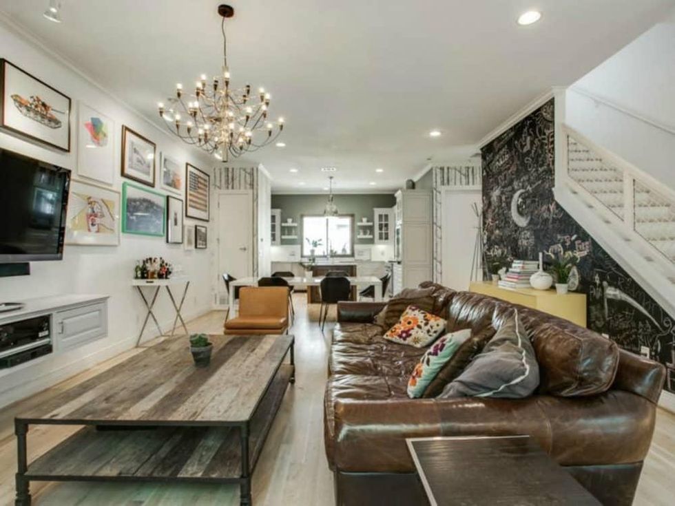 Living room at 3009 State St. in Dallas