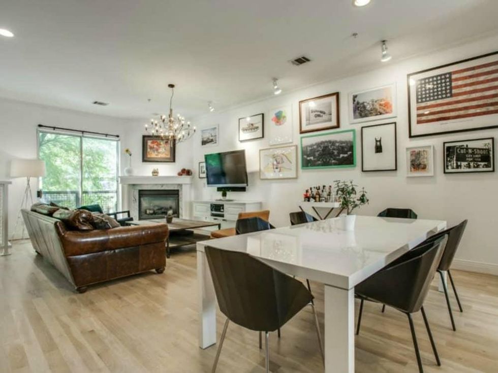 Living room at 3009 State St. in Dallas