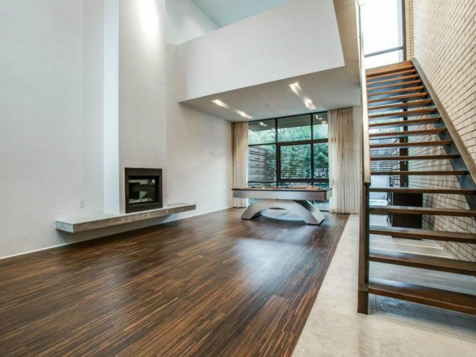 Living room at 4321 Travis St. in Dallas