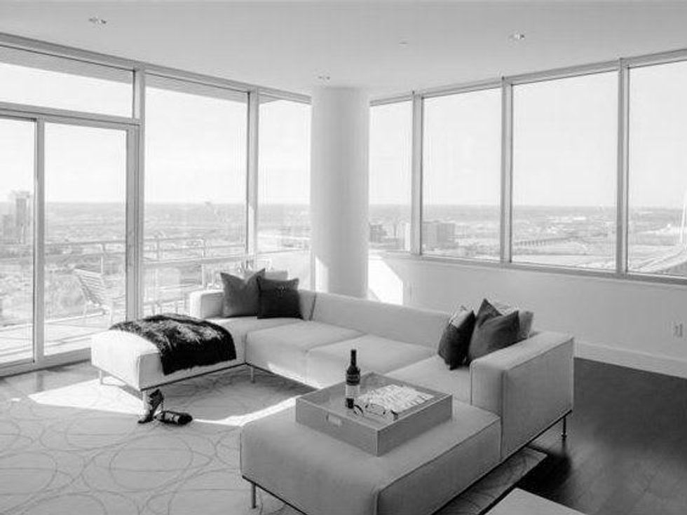 Living room at The House unit 1105