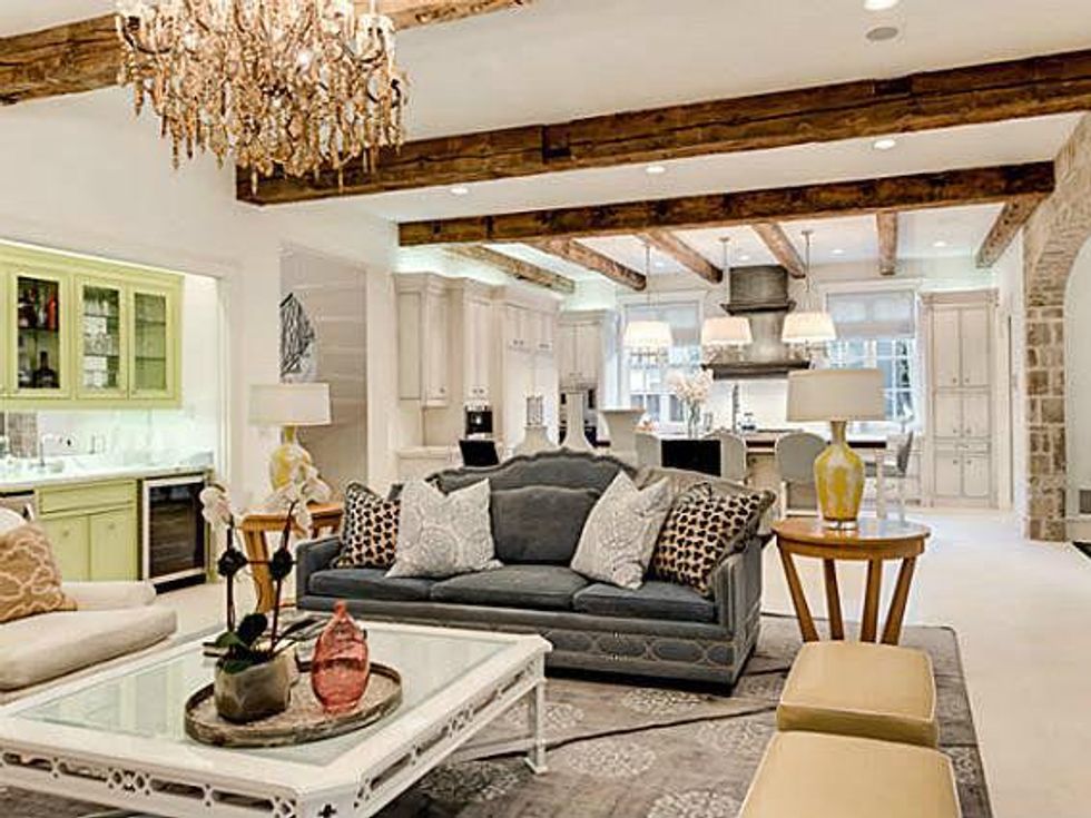 Living room in Brenden Morrow's home in Dallas