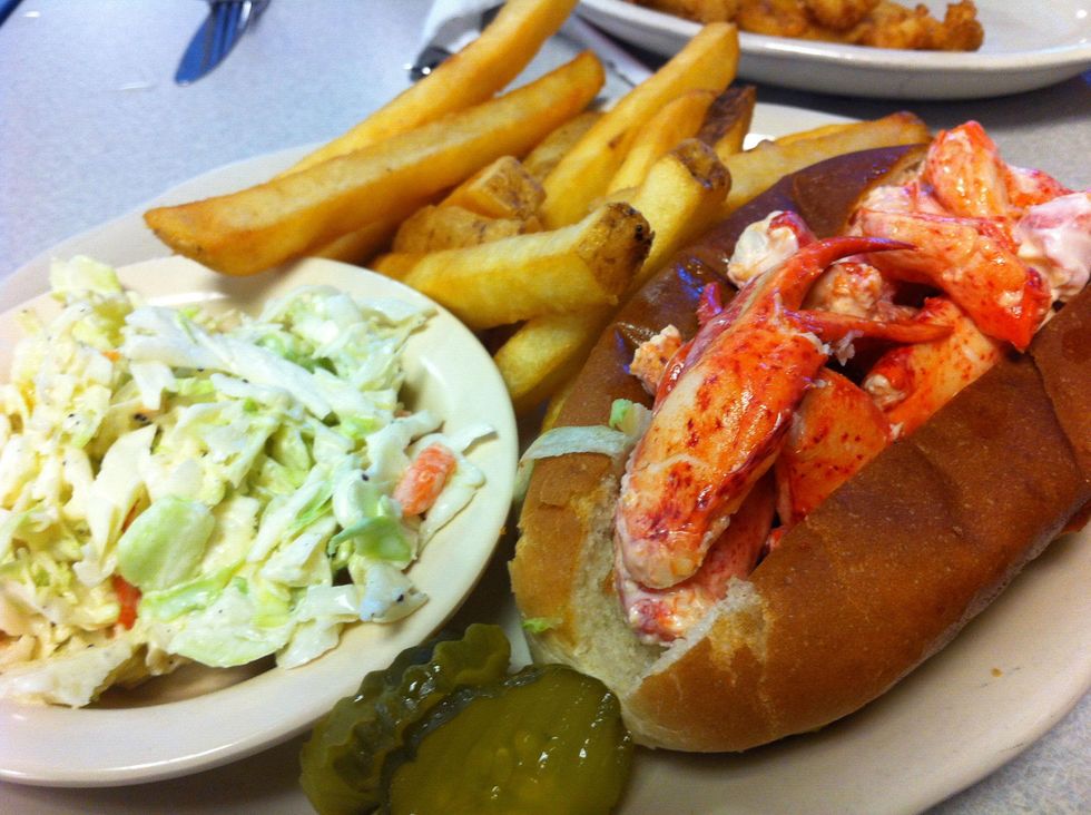 Lobster roll in Portland