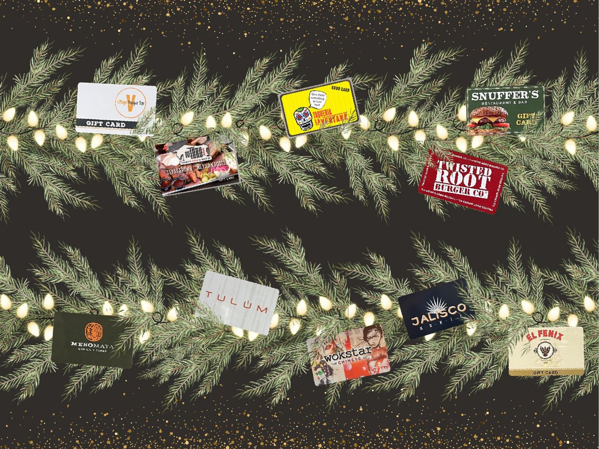 Local Favorite Restaurant holiday gift cards