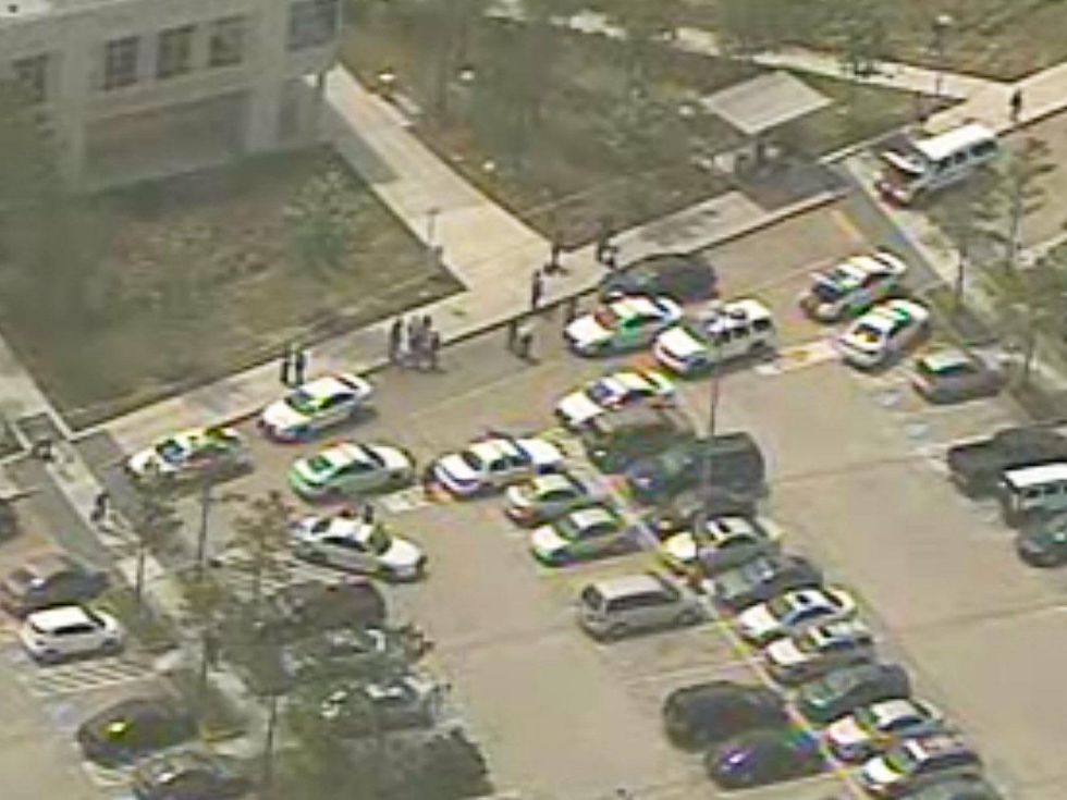 Lone Star College Cy-Fair, stabbings, police cars