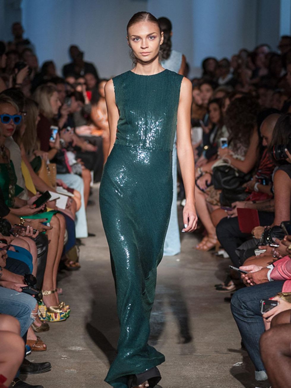 Look 55 Fashion Week spring 2014 Rolando Santana