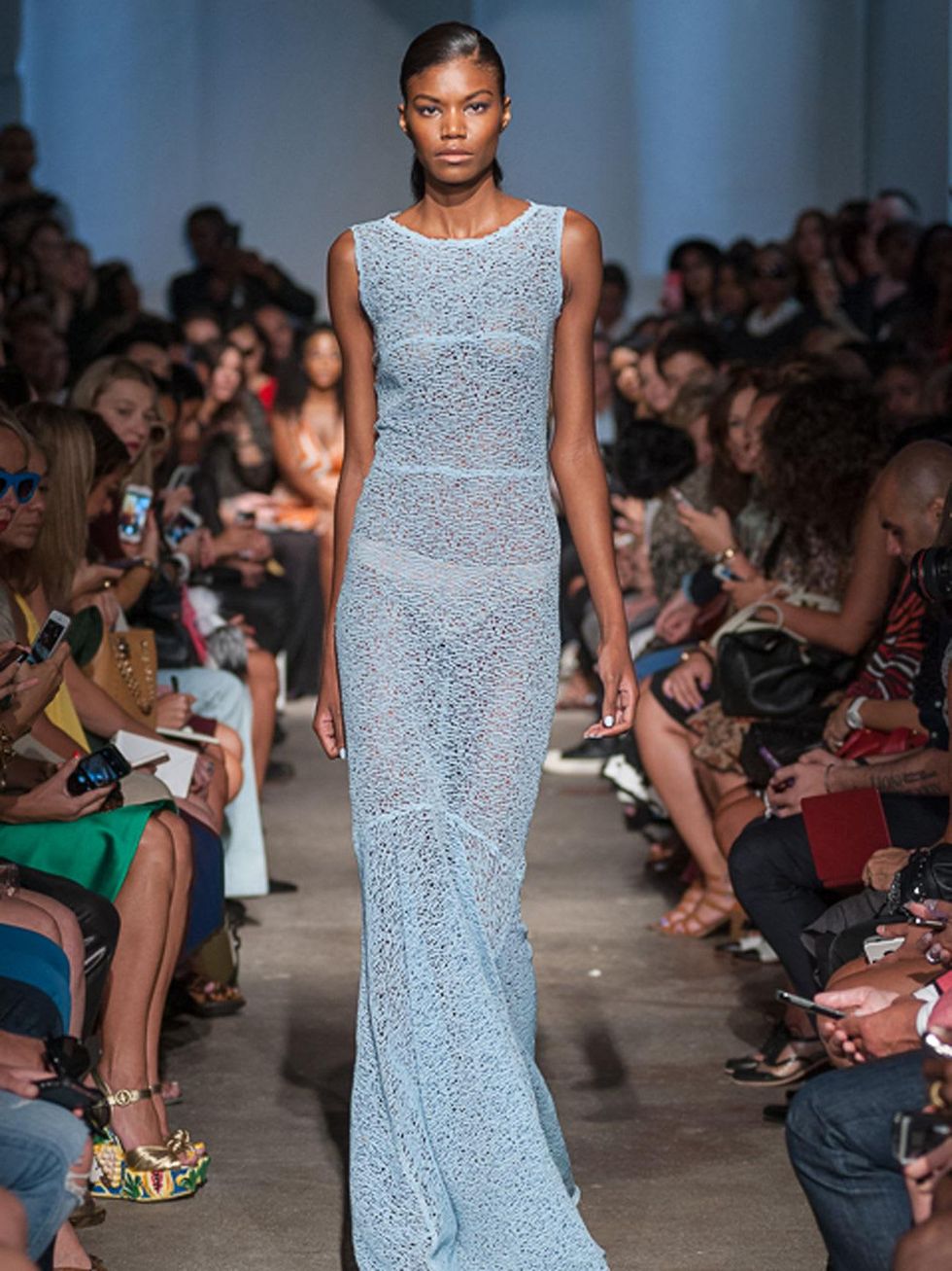 Look 57 Fashion Week spring 2015 Rolando Santana model