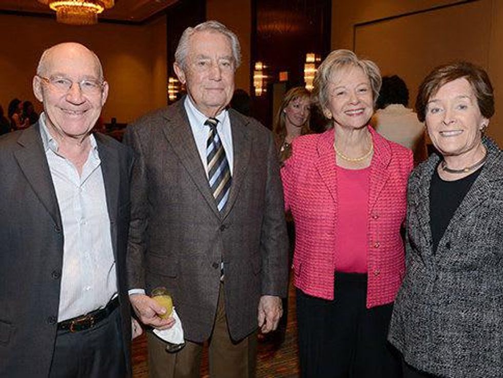Louis Navias, Ron Mankoff, Ann Levine and Joy Mankoff, woman to woman luncheon