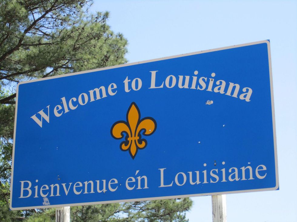Louisiana welcome to sign state line