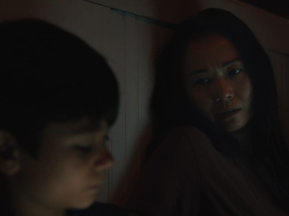 Lucas Jaye and Hong Chau in Driveways