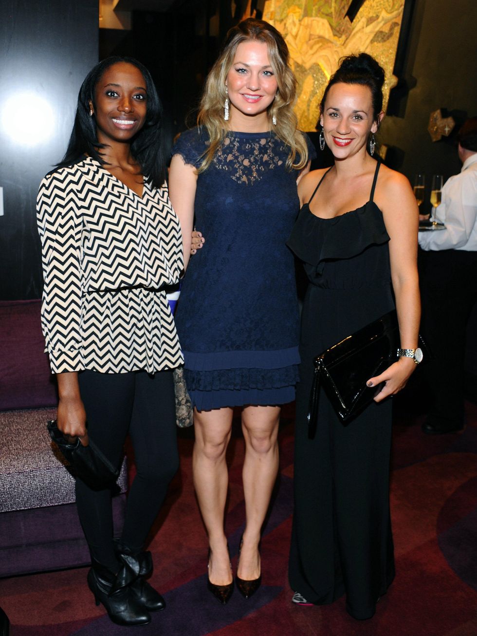 Lucie Bazin-Asamoah, Chelsea Geiger, Kim White at Nasher 10th anniversary