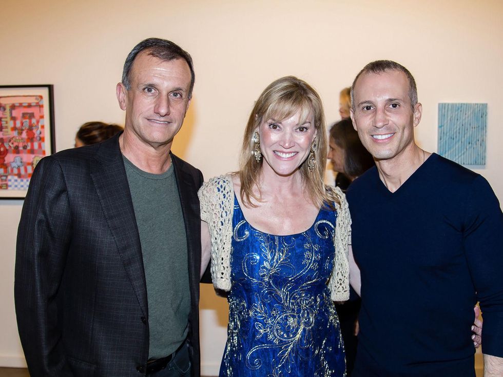 Lucilo Pena, Terri Provencal, Faisal Halum, Dallas Art Fair Preview Gala