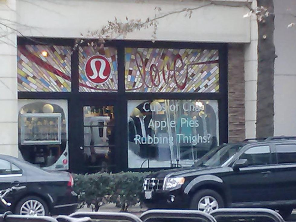 Lululemon window in Maryland