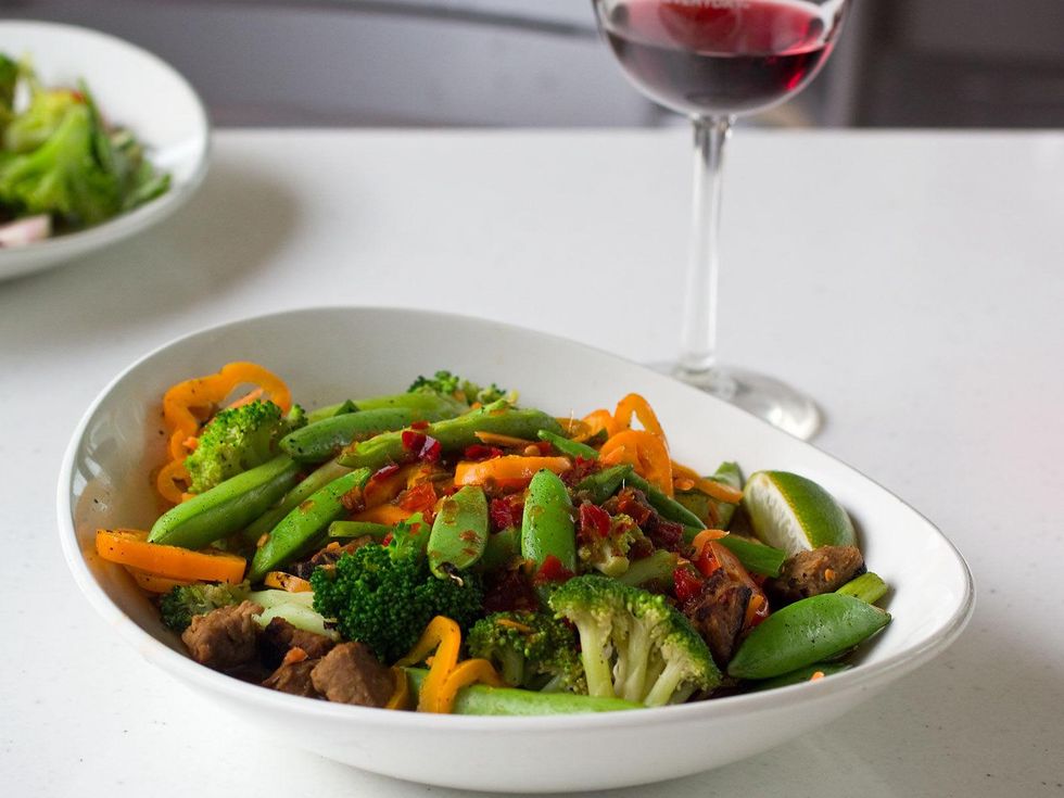 LYFE Kitchen, beef tips, Tal's Grain Bowl