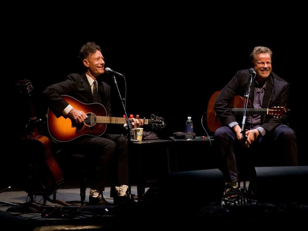 Lyle Lovett and Robert Earl Keen at Bass Hall in Fort Worth