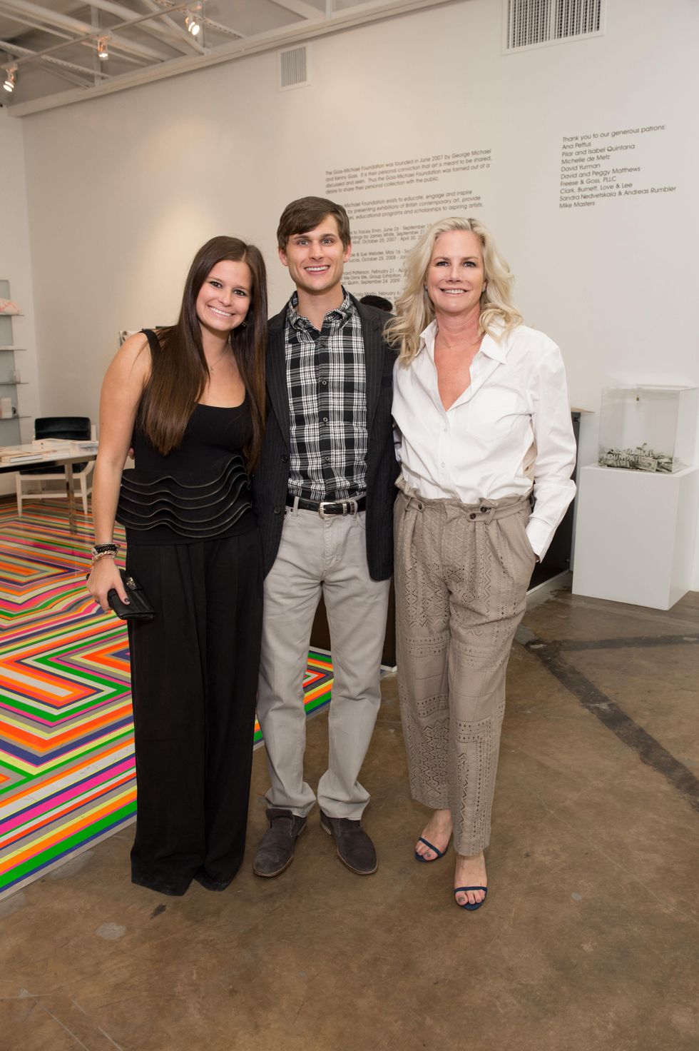 Mackenzie Moussa, Austin Lewis, Michelle Moussa at Dan Rees Opening Reception