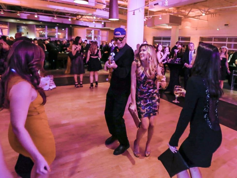 Madeline Littrell dancing with the band