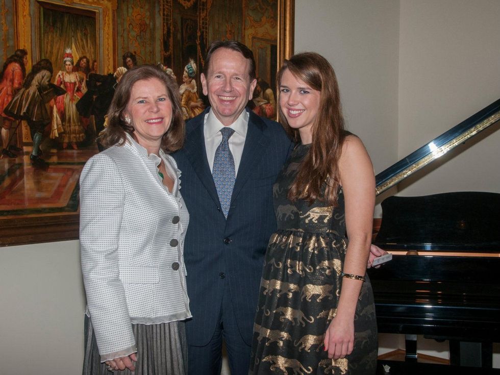 Maggie, Robert and Katherine Murchison, january deb parties