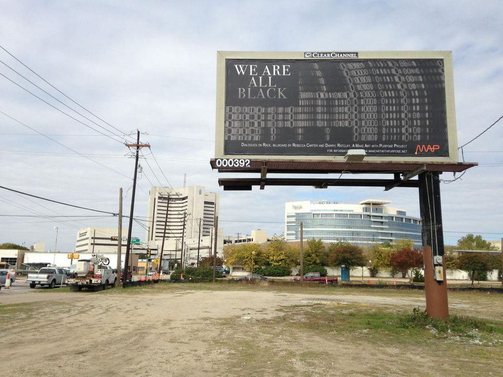 Make Art with Purpose Dialogues on Race billboard