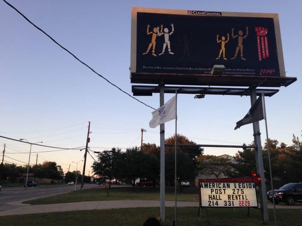 Make Art with Purpose Dialogues on Race billboard