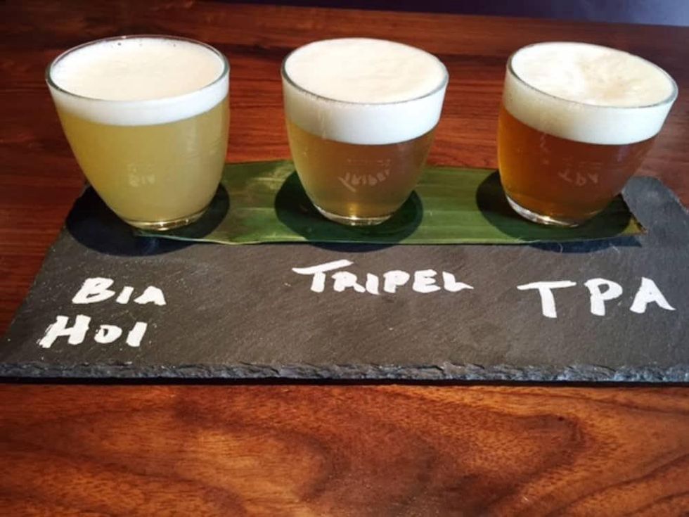 Malai Kitchen beer flight