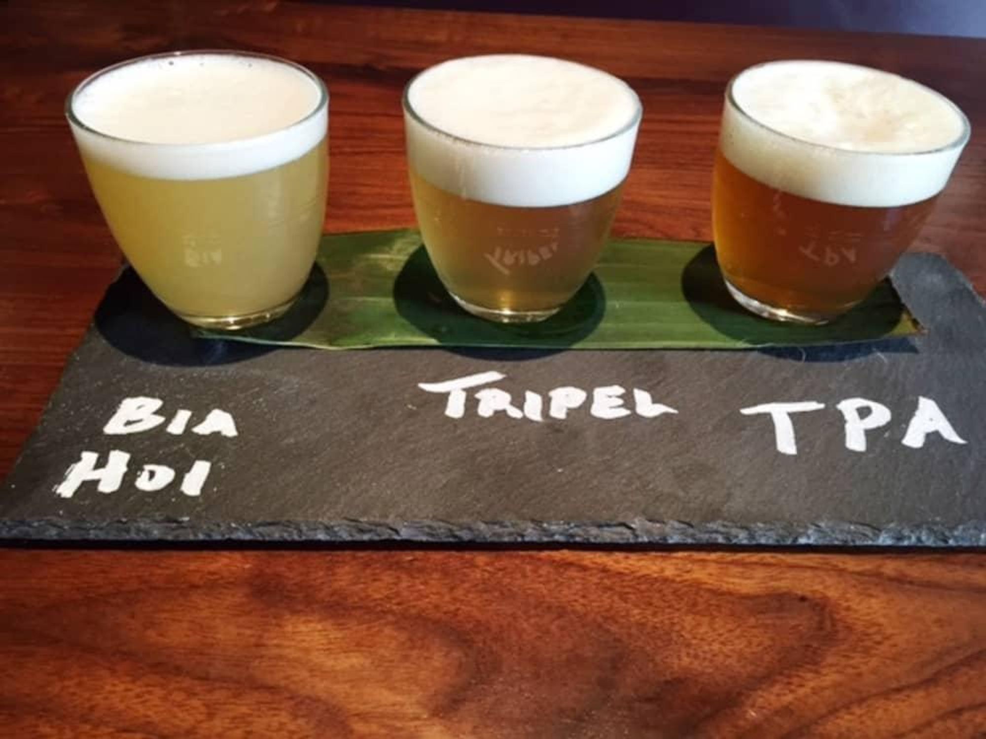 Malai Kitchen beer flight