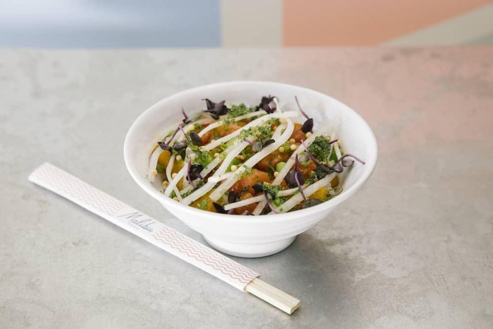 Malibu Poke ATX wasabi ponzu salmon