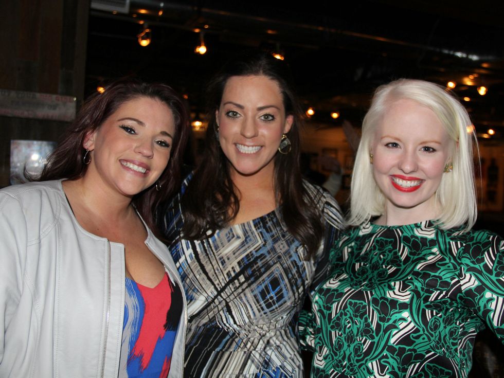 Mallory Browning, Liz Healy, Mallory Bassham, Pecan Lodge united way kick off