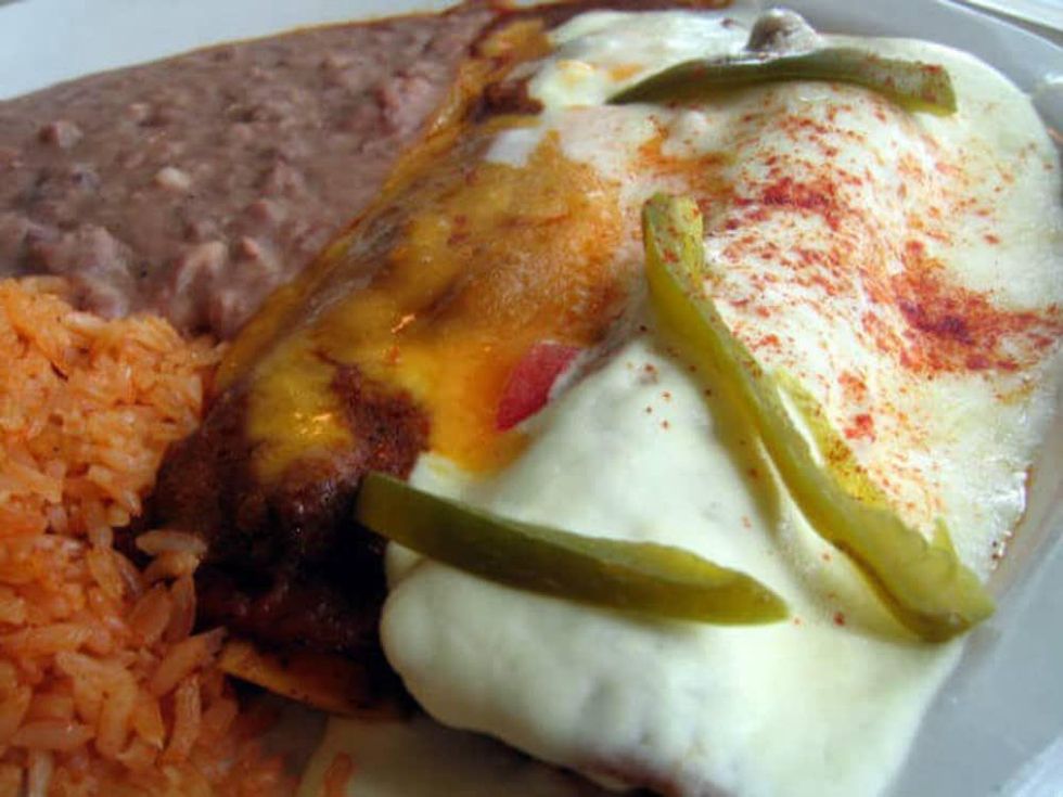 Manny's Uptown, enchilada dinner